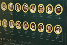 1994 The Masters Japanese Broadcasting Time Display Poster with Champs 1934-1992