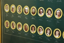1994 The Masters Japanese Broadcasting Time Display Poster with Champs 1934-1992