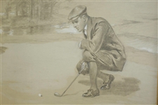 Pencil and Pastel On Board Signed by Artist Fielyen - Framed