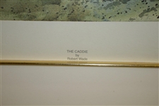 1990 The Caddie Artist's Proof Golf Print Signed by Artist Robert Wade - Gifted to The World Golf Hall Of Fame
