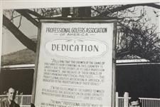 PGA of America Dedication at Augusta National Clubhouse - Tom Walsh & George Jacobus Photo