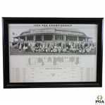 1924 PGA Championship Field Print Featuring Photo of Players, Key, & Results - Framed