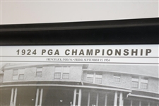 1924 PGA Championship Field Print Featuring Photo of Players, Key, & Results - Framed