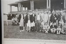 1924 PGA Championship Field Print Featuring Photo of Players, Key, & Results - Framed