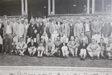 1924 PGA Championship Field Print Featuring Photo of Players, Key, & Results - Framed