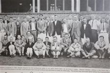 1924 PGA Championship Field Print Featuring Photo of Players, Key, & Results - Framed
