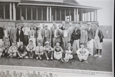 1924 PGA Championship Field Print Featuring Photo of Players, Key, & Results - Framed