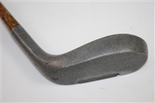 Unknown Maker Aluminum Head Wood Shafted Putter -'Putter' Stamped In Head