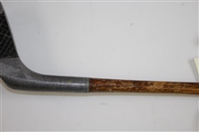 Unknown Maker Aluminum Head Wood Shafted Putter -'Putter' Stamped In Head