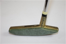 Gold Plated Stroke-Saver Putter with Jade Green Face