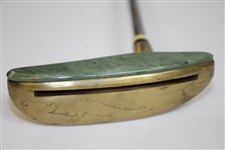 Gold Plated Stroke-Saver Putter with Jade Green Face