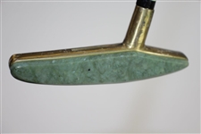 Gold Plated Stroke-Saver Putter with Jade Green Face