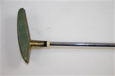 Gold Plated Stroke-Saver Putter with Jade Green Face