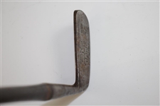 Alex Patrick Wood Shafted Leven A. Compstons 100% Putter Pat. No. 723455 with St Andrews Bend