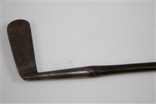 Alex Patrick Wood Shafted Leven A. Compstons 100% Putter Pat. No. 723455 with St Andrews Bend