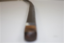 Alex Patrick Wood Shafted Leven A. Compstons 100% Putter Pat. No. 723455 with St Andrews Bend
