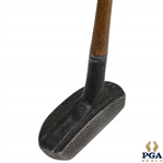 HH Model Aluminum Head Wood Shafted Putter - Stamped J. Harland In Head