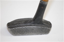 HH Model Aluminum Head Wood Shafted Putter - Stamped 'J. Harland In Head'