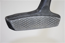 HH Model Aluminum Head Wood Shafted Putter - Stamped 'J. Harland In Head'