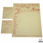 Undocumented 1931 Johnny Walker Cup Matches Letterhead & Envelopes - Played June 25, 1931