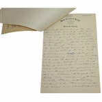 Horton Smith Signed Handwritten Four-Page Letter to A.R. Gates JSA ALOA
