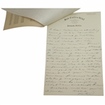 Horton Smith Signed Handwritten Four-Page Letter to A.R. Gates JSA ALOA