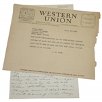 Horton Smith Signed Handwritten Four-Page Letter to A.R. Gates JSA ALOA