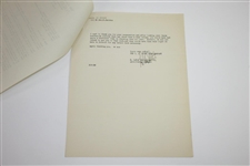 1935 Hagen Products Letter to PGA's Jacobus Regarding Hagen's Nominations for Ryder Cup Matches 