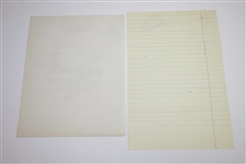 Clifford Roberts Signed 1947 Letter with Handwritten Biographical Sketch for Ryder Cup JSA ALOA