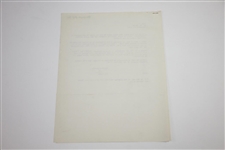 Ben Hogan Signed 1947 Letter Accepting Ryder Cup Team Member Selection JSA ALOA
