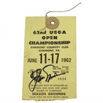 Jack Nicklaus Signed 1962 US Open at Oakmont Series Ticket - Used JSA FULL #Z93646