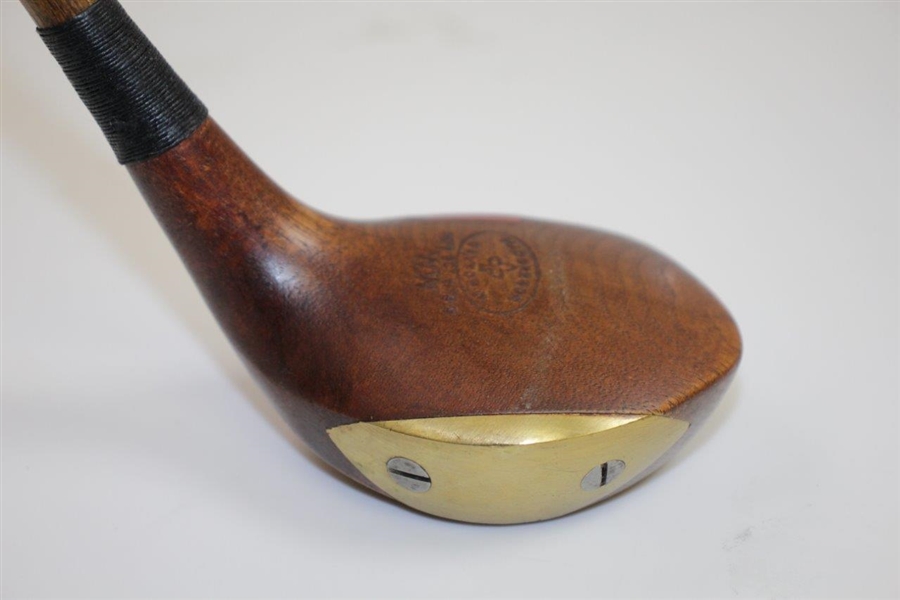 MacGregor Fancy Dot Faced Brassie With WW Stamp on Head - Pat'd Oct. 1919 - Shaft Stamp