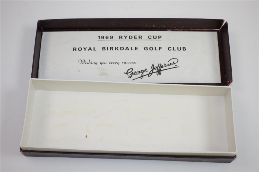 Two 1969 Ryder Cup at Birkdale Logo Dated Golf Gloves with Presentation Box