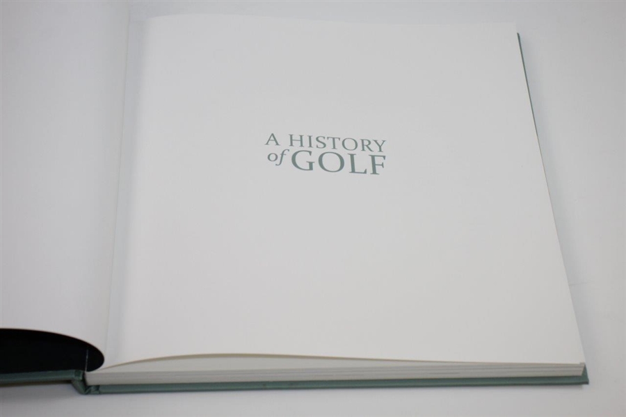 'A History of Golf' Signed by Author Roger McStravick