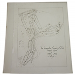 1920s The Evansville Country Club, Evansville, IN. Course Layout Plan Photo - Wendell Miller Collection