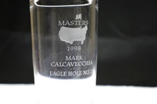 1998 Masters Awarded Eagle Hole #13 Crystal Highball Glass - Mark Calcavecchia Collection