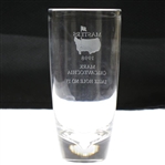 1998 Masters Awarded Eagle Hole #13 Crystal Highball Glass - Mark Calcavecchia Collection