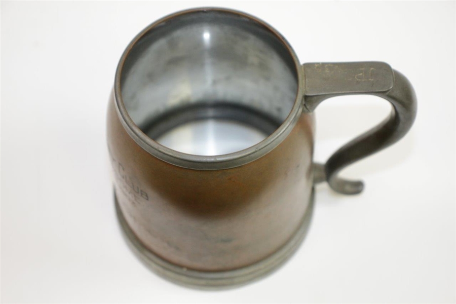 1903 Pelham Country Club Two-Ball Foursome Tankard Won by James A. Lynch - Glass Intact!