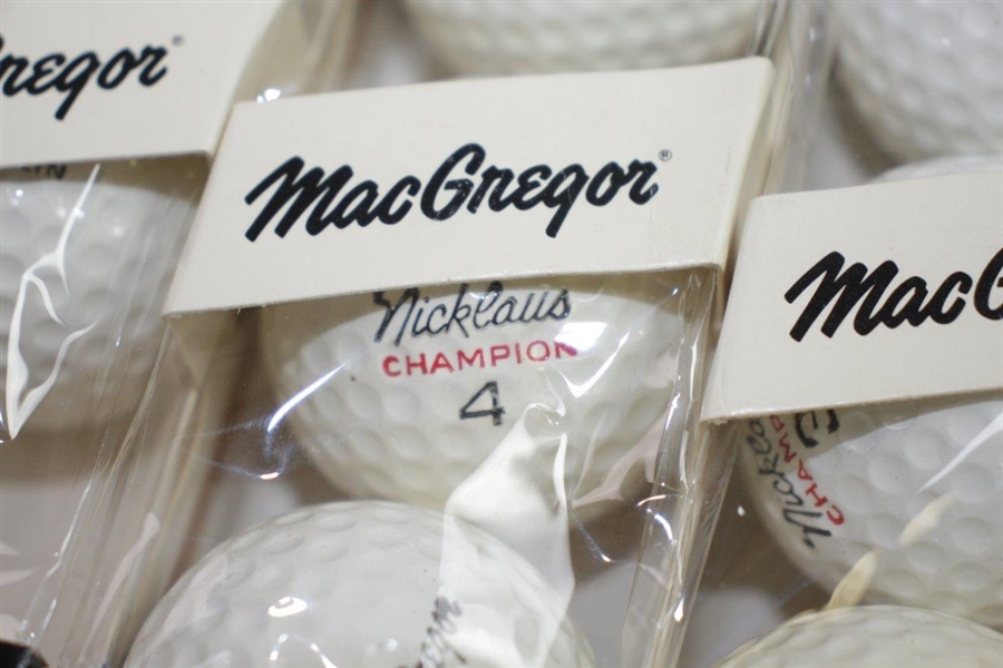 Classic MacGregor 'Nicklaus Champion' Player Logo Golf Balls in Orignial Sleeves - Eleven
