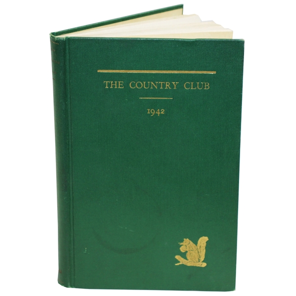 1942 The Country Club at Brookline Hard Cover Book in Excellent Condition