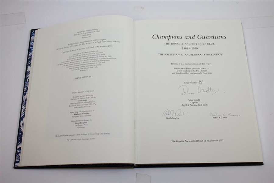 Deluxe Ltd Ed Signed 'Champions & Guardians #21/275 & Challenges & Champions #21/275 Books 