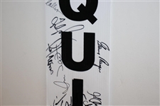 Arnold Palmer, Gary Player, & others Signed State Farm 'Quiet Please' Sign JSA ALOA