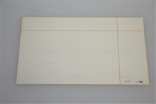 Arnold Palmer Signed '1954 US Amateur Champion' & 'Country Club of Detroit' Notated Card JSA ALOA