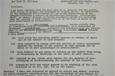 Jack Nicklaus Signed 1963 ABC 'Challenge Golf' Contract JSA ALOA