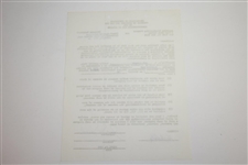Jack Nicklaus Signed 1963 ABC 'Challenge Golf' Contract JSA ALOA