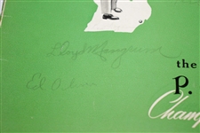 Lloyd Mangrum, Oliver, Harbert, & Metz Signed 1947 PGA Championship Program JSA ALOA