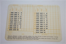 Byron Nelson Signed Vintage Augusta National GC Scorecard JSA ALOA