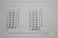 Dan Marino Signed Augusta National Golf Club Scorecard with '13' Notation JSA ALOA