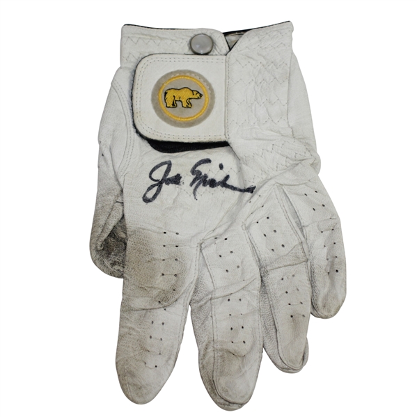 Jack Nicklaus Signed 'Golden Bear' Left Hand Personally Worn Golf Glove JSA ALOA