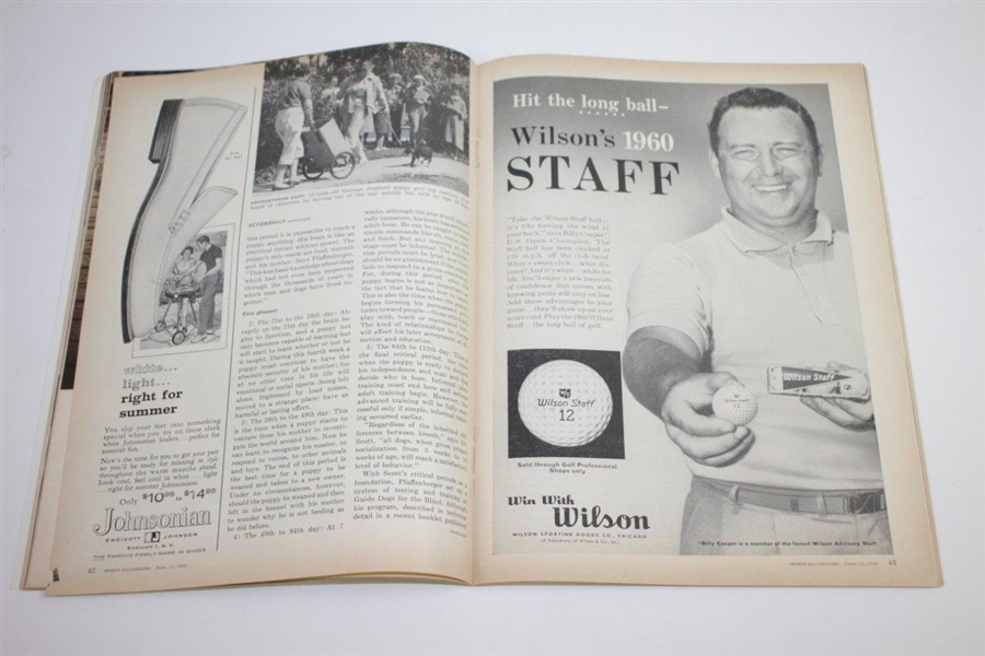 Arnold Palmer Signed June 18, 1960 Sports Illustrated Magazine JSA ALOA